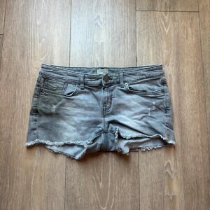 Blue denim shorts denimshorts microshorts